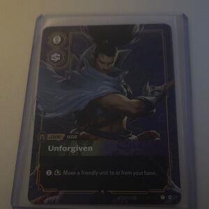 League TCG Yasuo Unforgiven Legend NM Riftbound‎ OGN Stun Control